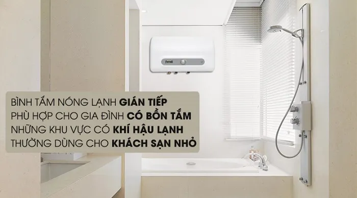 Cơ chế làm nóng gián tiếp duy trì nhiệt độ của nước ở mức độ nóng